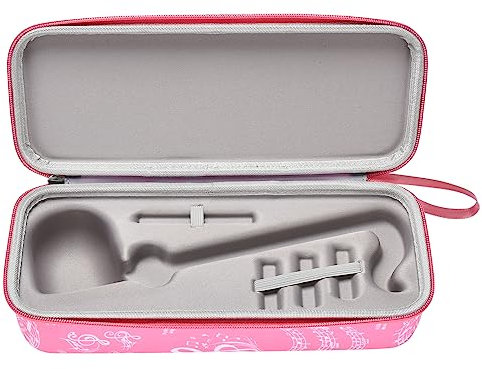 Rummyluck Aufbewahrungskoffer, kompatibel mit Otamatone japanischen elektronischen Musikinstrumenten, tragbarer Synthesizer (normale Größe), harte EVA-Schutzhülle, Aufbewahrungstaschen, rose