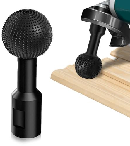 MOKIDO Kugelfräser Holz Schnitzen, 14mm Wood Shaper Kugel,Kugelmeißel Feilenschleifköpfe Geeignet für 115/125 mm Winkelschleife，Zum Holzschnitzen, Schleifen, Polieren und Gravieren