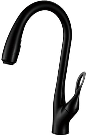 Badarmatur aus schwarzem Messing mit intelligentem Touch-Design, Einhand-Kaltwasserhahn und ausziehbarer Dual-Control-Armatur mit 3 Funktionen (Color : Matte Black)
