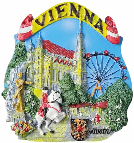 Kühlschrankmagnet Wien Österreich Tourismus Souvenir 3D Kühlschrank Dekoration Handwerk Kollektion