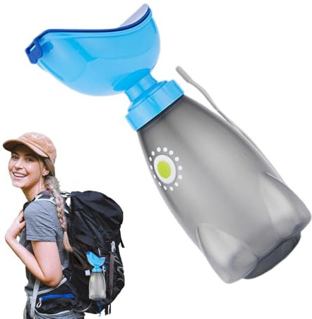Car Travel Camping Urinal Bottle for Women,Ergonomic Spillproof Urinal Bottle | High Capacity Female Urination Device with Lid and Funnel, Car Travel Urinal Bottle Ergonomic Design