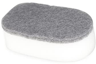 WATIIFUFU 12pcs Kitchen Cleaning Sponge Grey and White Scouring Pads for Dishwashing Strong Water Absorption Non-Scratch for Home and Bathroom Cleaning