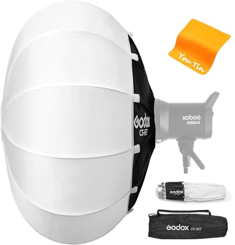 GODOX CS-65T Softbox 65cm Softbox, GODOX CS65T Softbox avec Support Bowen Standard et Sac Portable, Lanterne Softbox Amovible Pliable, GODOX Softbox CS-65T pour Studio Speedlite Monolight