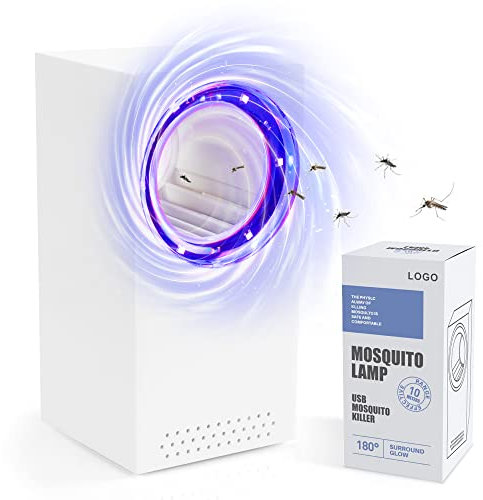 Uccidi Zanzare, Zanzariera Elettrica con Lampada UV, Antizanzare Elettrico Trappola per Mosche Lampade, 180° Luce Insetticida per Uso da Interno ed Esterno, Zanzare, Mosche, Falene, Insetti