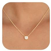 Tewiky Halskette Damen 14K Gold & Silber 925 Layering Kette Damen Set Choker Wasserfest Goldkette mit CZ Anhänger Trendy Schmuck Geschenke