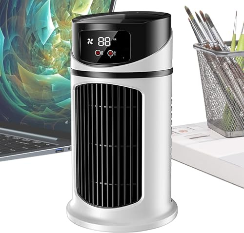 Renchey Ventiladores de Escritorio Pequeños y Silenciosos - Ventilador de Mesita de Noche,Ventilador USB de Velocidad Variable Silencioso Compacto Portátil para Viajes Oficina Residencia Estudiantil