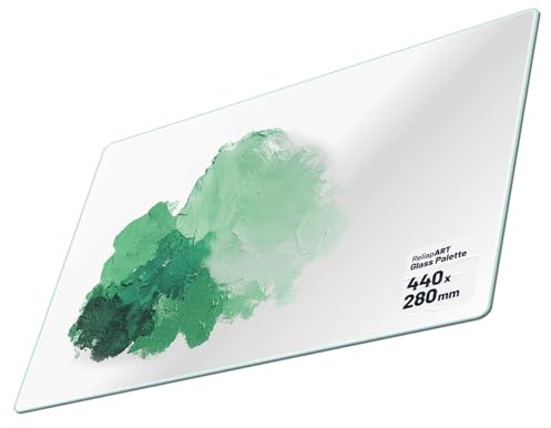 ReliapART Artists’ Clear Glass Art Paint Palette - 440x280mm