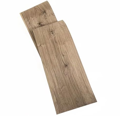 0,5 mm Starkes Vintage Natürliches Nussbaum-Furnier mit Astlöchern und Maserung für Möbelverkleidung, Wandpaneele, DIY-Handwerk und Gitarrenoberflächen – Länge: 2,5 Meter, Breite: 0,25 Meter