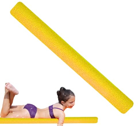 Fideos de piscina, fideos de piscina - 59 pulgadas brillantes y coloridos fideos gruesos para nadar | Pasta gruesa para nadar, fideos de piscina huecos, accesorios de piscina multiusos para adultos