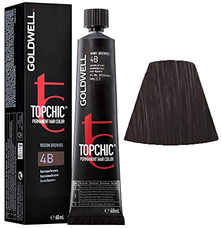 Goldwell Topchic Haarfarbe 4B havannabraun Das neue Topchic, Wahre Farbexpertise erleben, 60 ml