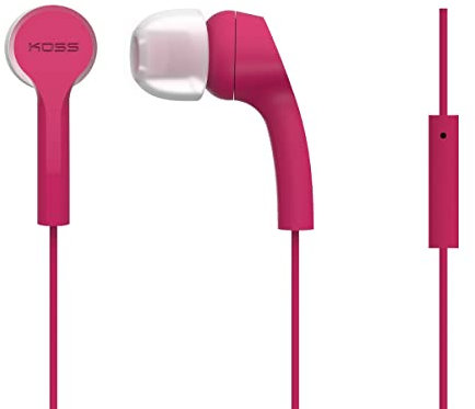 Koss Ecouteurs intra-auriculaires stéréo KEB/9iP (casque intra-auriculaires stéréo, avec fil de 1,2 m, 18 - 20000 Hz, jack 3,52mm mâle) Rose