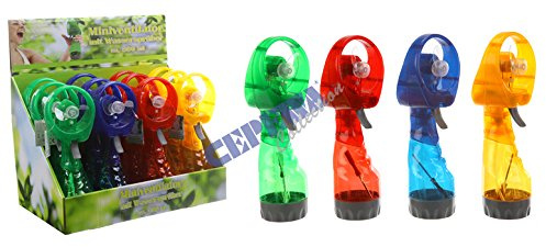 Set - Miniventilator mit Wassersprüher & 1 Kühlkissen, 2er Pack~