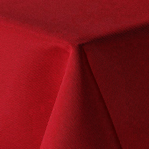 amp-artshop Tischdecke Leinen Optik Eckig 160x160 cm Rot - Farbe, Form & Größe wählbar mit Lotus Effekt - (E160x160Rot)