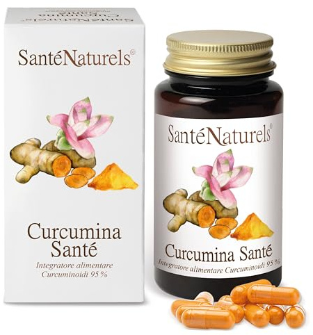 Curcumina Pura Tit. 95% ● 90 Capsule da 450 mg ● Integratore Naturale in Curcuminoidi Senza Ingredienti Aggiunti, Solo Estratto Concentrato ● Adatto a Vegetariani e Vegani
