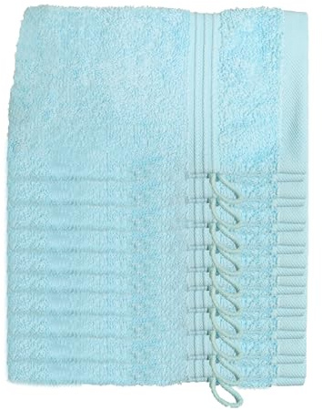 Julie Julsen 10er Pack Waschlappen 29 Farben erhältlich weich und saugstark 500gsm Öko Tex 15 x 21 cm Babyblau B-Ware