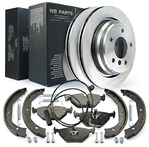 NB PARTS Bremsscheiben + Bremsbeläge + Bremsbacken + Warnkontakt + Zubehörsatz radseitig 10041348