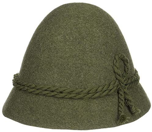 Lodenhut Manufaktur Schinderhannes Trachtenhut Wollhut Wollfilzhut Wanderhut Oktoberfesthut (56 cm - Oliv)