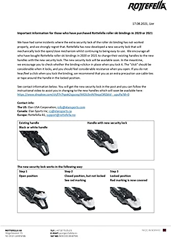 RCC-CARBON Bindings NNN Roller Ski BLACK (36-41)