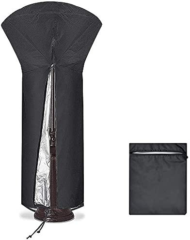 Wenrou Patio Heater Cover, Impermeabile Copertura Riscaldatore Patio, Copertura Fungo A Gas, Fungo Riscaldante per Esterno A Gas, 420D Oxford, per Mobili da Giardino Terrazza, 226 x 89 x 48 cm