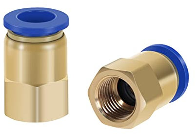 Garten-Klempnerschlauch-Adapter Pneumatischer Schnellverbinder Luftverbinder PCF. for 4 6 8 10 12 mm Schlauchschlauch bis 1/8 3/8 1/2 1/4 BSP. Weibliches Gewinde-Messing (Color : PCF6 03)