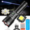 ASORT 【Extremweitschuss 3km】 led Taschenlampe 30000Lumen, Type-C Aufladbar Taktische Taschenlampen Extrem Hell, 5 Lichtmodi, Wasserdicht, für Camping Wandern Notfälle (1 * 26650Akku)