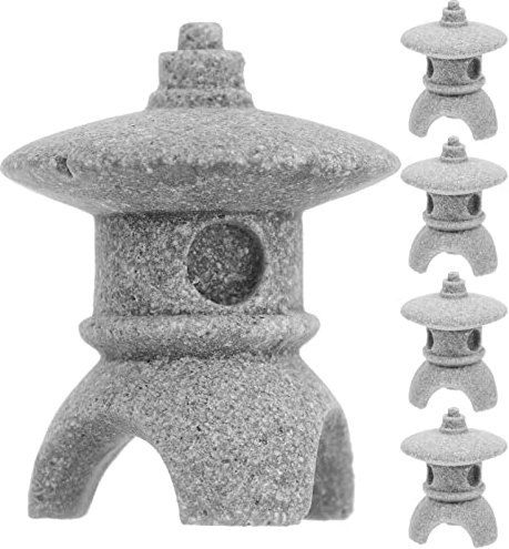 Happyyami 5stücke Teiliges Miniatur Pavillon Figuren Aquarium Dekoration Für Bonsai Garten Und Tischgestaltung Vivid Landschaftsdesign Für Und Büro