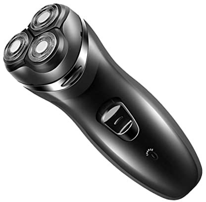 Rasoio Elettrico Uomo Ricaricabile, Rasoio Elettrico con Rifinitore di Precisione, Regolabarba Impermeabile, Testine Rotanti 3D