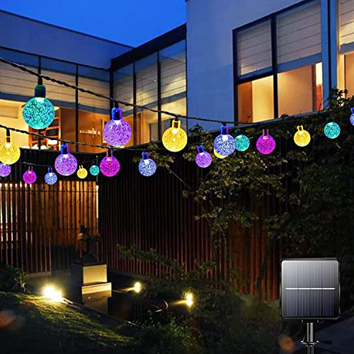 Garlocht Solar Garden Lights, 100LED/12M Solar Fairy Lights. Multi-Coloured