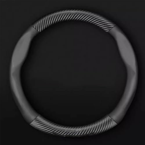 Auto Lenkradbezug für Benz Smart 450 451 453 Fortwo Forfour, Anti Rutsch Atmungsaktiv Mikrofaser Leder Auto Lenkradabdeckung, Lenkradschutz Lenkradbezug Zubehör,A Black