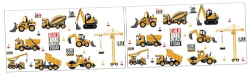 Toyvian 2St Adventskalender aus Holz Geldschublade klein Glücksspeicher für Geld aufkleber LKW-Wandtattoos Wandtattoos für Kinderzimmer Wagen Wandgemälde Junge