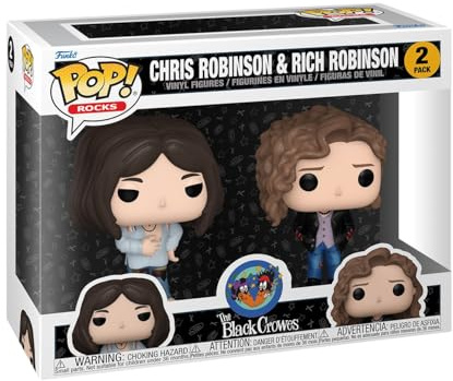 Funko POP! Rocks: The Black Crowes 2 Pack - Chris Robinson | Offizielles Musik Merch - Vinyl Sammelfigur als Regal Deko - Geschenkidee zum Geburtstag für Fans und Sammler