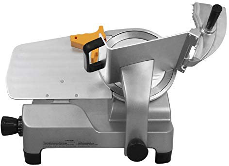 Cortadora de Carne Comercial | Hoja de Corte de 30 cm | Acero Inoxidable 430 | 320W | Espesor ajustable de la rebanada: 1mm-25mm | Afinador de Cuchillas Incorporado | Cortafiambres Rebanadora