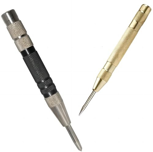 ZZYWWP Automatischer Körner für Metall, verstellbar, federbelastet, 1 Paar, 13 cm und 15,2 cm
