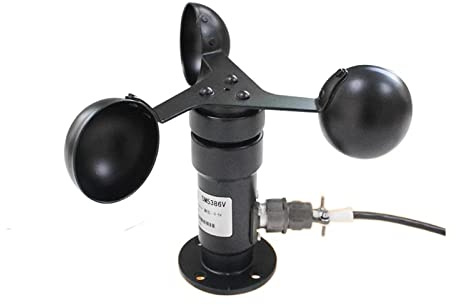 Stazione meteorologica wireless Modulo sensore di velocità del vento Trasmettitore Anemometro meteorologico a tre tazze Volume del vento Velocità del vento Sensore di direzione del vento Indicatore de