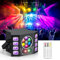 Jeu de Lumiere, lumière disco 100W, lumière de fête, œil d'abeille, lumière flash UV, 14 canaux DMX avec commande vocale, télécommande, convient pour mariage, fête d'anniversaire, Halloween