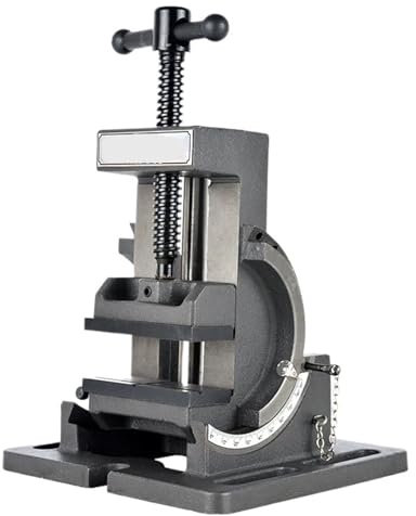 ZEEGII Kippbarer Maschinenschraubstock Schraubstock QKD100 Präzisions-Pressschraubstock Kippmaschinenschraubstock for Fräsmaschinenschraubstock