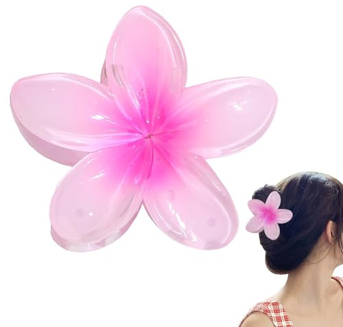 Pinces à cheveux fleuries, pinces à cheveux antidérapantes pour femmes, pinces à cheveux fleurs hawaïennes, accessoires de coiffure colorés pour femmes, accessoires de coiffure antidérapants pour