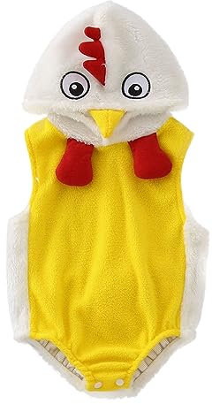 Halloween Kostüm Kinder Huhn Tier, Tier Küken Strampler Halloween Kostüme für Baby , Baby Jungen Halloween Kleidung Outfit, Neugeborenes Baby Jungen Mädchen Halloween Kleidung (A-013, 12-18 Months)