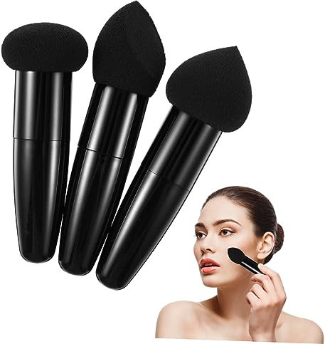 LALADEFIEE 6pièces Pinceaux De Maquillage Multifonctionnels Avec Éponges Forme De Cœur Accessoires De Pour Maquillage Parfait