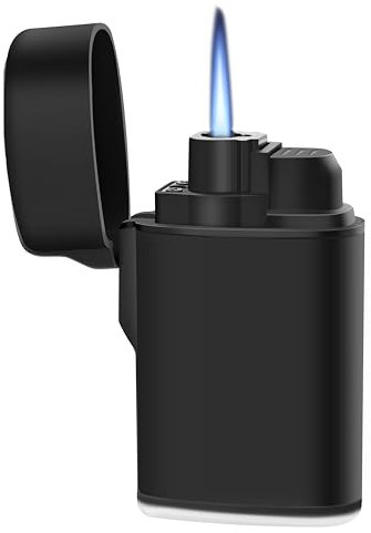 Navpeak Mini Torch Lighter Windproof Jet Flame Butane Gas Pocket Refillable for Candles, Outdoor, fireworks, Camping, Fireplaces, Gas Stoves, Ovens, BBQ & Survival Gear (Butane not included)