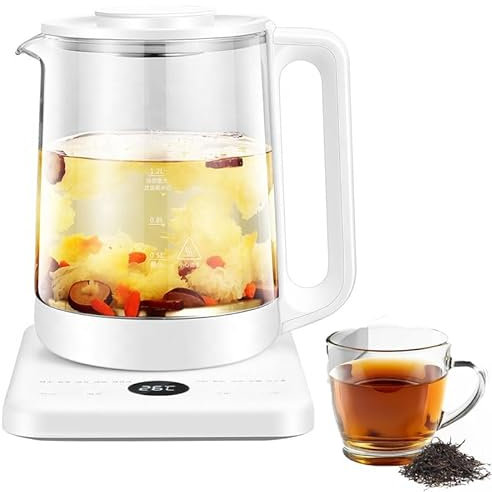 Bouilloire électrique avec infuseur à thé, théière chaude avec contrôle de la température et arrêt automatique, bouilloire à thé avec programmes d'infusion, capacité de 1,5 litre pour thé en vrac