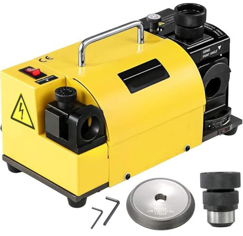 RayGenius Machine à AffûTer Les Forets, Machine Professionnelle à AffûTer Les Forets, 11-18 Collecteurs Et Angle RéGlable 3-13mm (15mm) 95° à 135° RéGlage De l'angle D'AffûTage.,13A