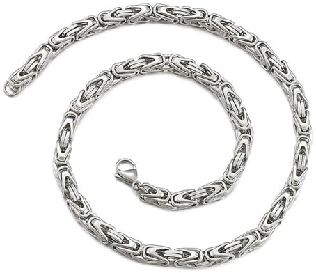 Calefee Kette Herren Edelstahl, Königskette 71cm Länge 6mm Breit Hip Hop Ketten Männer Ohne Anhänger Modeschmuck