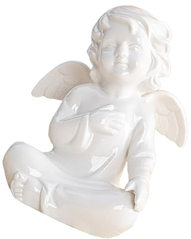Alipis 1stück Ceramic Angel Figurine Europäischer Stil Tischdeko Für Und Zuhause Schöne Statue Als Für Familie Und