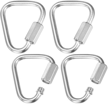 M METERXITY Quick Chain Link Connector, Stainless Steel Locking Repair Chain Links for Swing/Camping/Hiking/Backpack