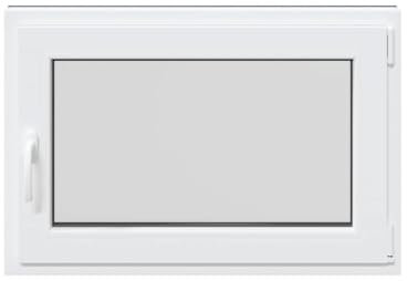 vidaXL RISOR 60x100 cm Anthracite Egress Window – PVC Tilt & Turn Frame with Triple Glazing for Basement, Garage, Garden Shed