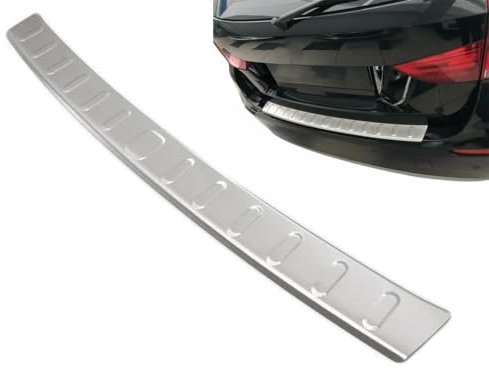 Paraurti Posteriore adatto per BMW X1 | E84 | Tra il 2009 e il 2012 (Prefacelift) Acciaio Inox Opaco Protezione per il bordo del bagagliaio di carico