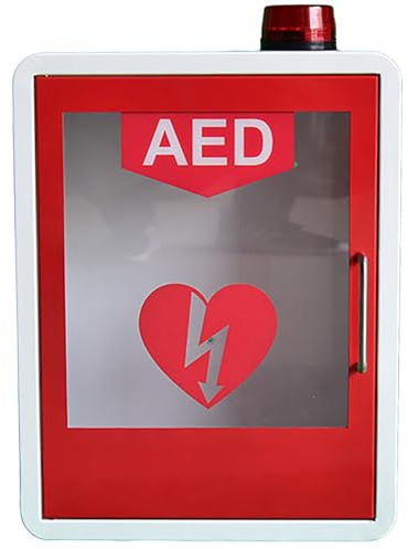 Erste-Hilfe-Kasten, AED-Defibrillator-Aufbewahrungsschrank, wandmontierte Herzdefibrillations-Alarmbox, mit Alarmsystem, Doppelschaltersteuerung