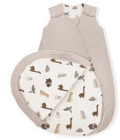 lulumoon Baby Schlafsack für 3-9 Monate: 1,5 TOG Schlafsack 70cm - Baumwolle und Elasthan Babyschlafsack für Jungen und Mädchen - Herbstschlafsack 62/68