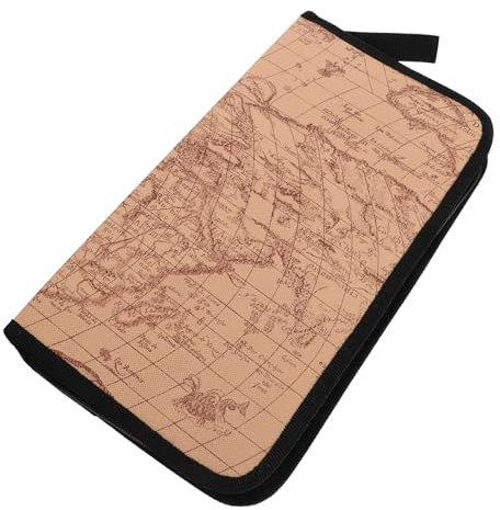 LALAFINA Custodia Porta CD Cerniera Capacità 80 Dischi, Borsa per CD per Auto e Casa, Contenitore per Dvd Portatile Leggero e Resistente Maniglia Ergonomica